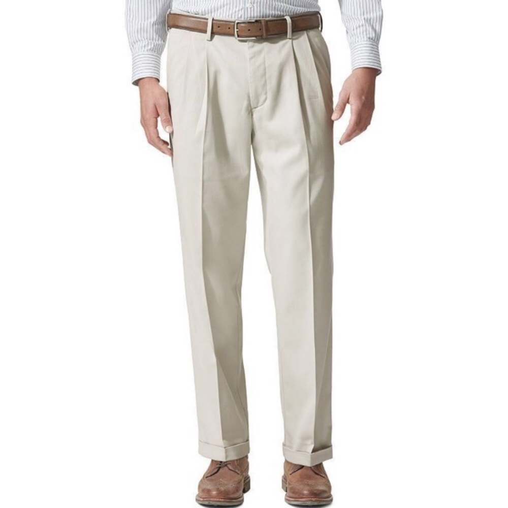 DOCKERS RELAXED COMFORT FIT KHAKI SLACKS - 34x30